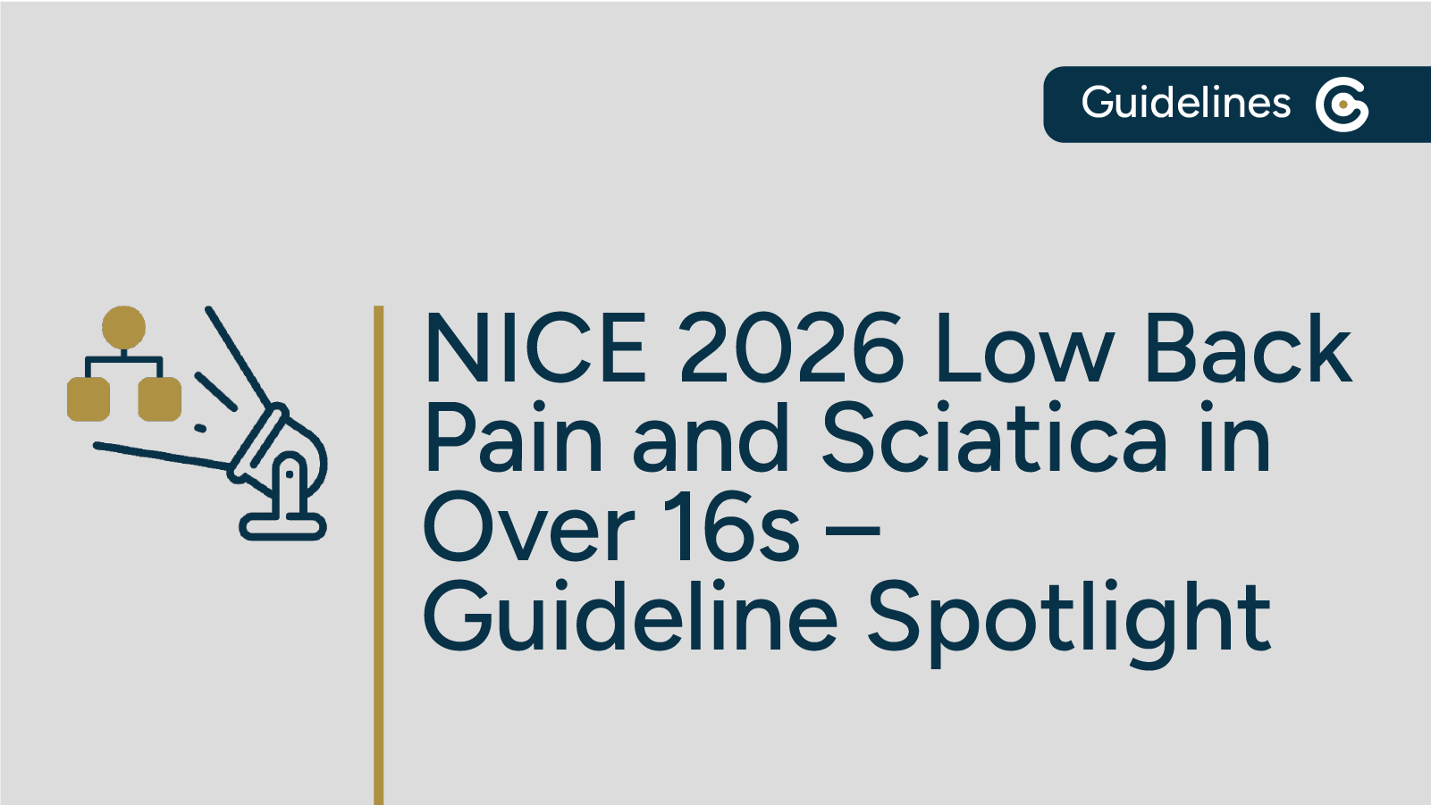 2026 NICE Low Back Pain and Sciatica in Over 16s Guideline Update featured image