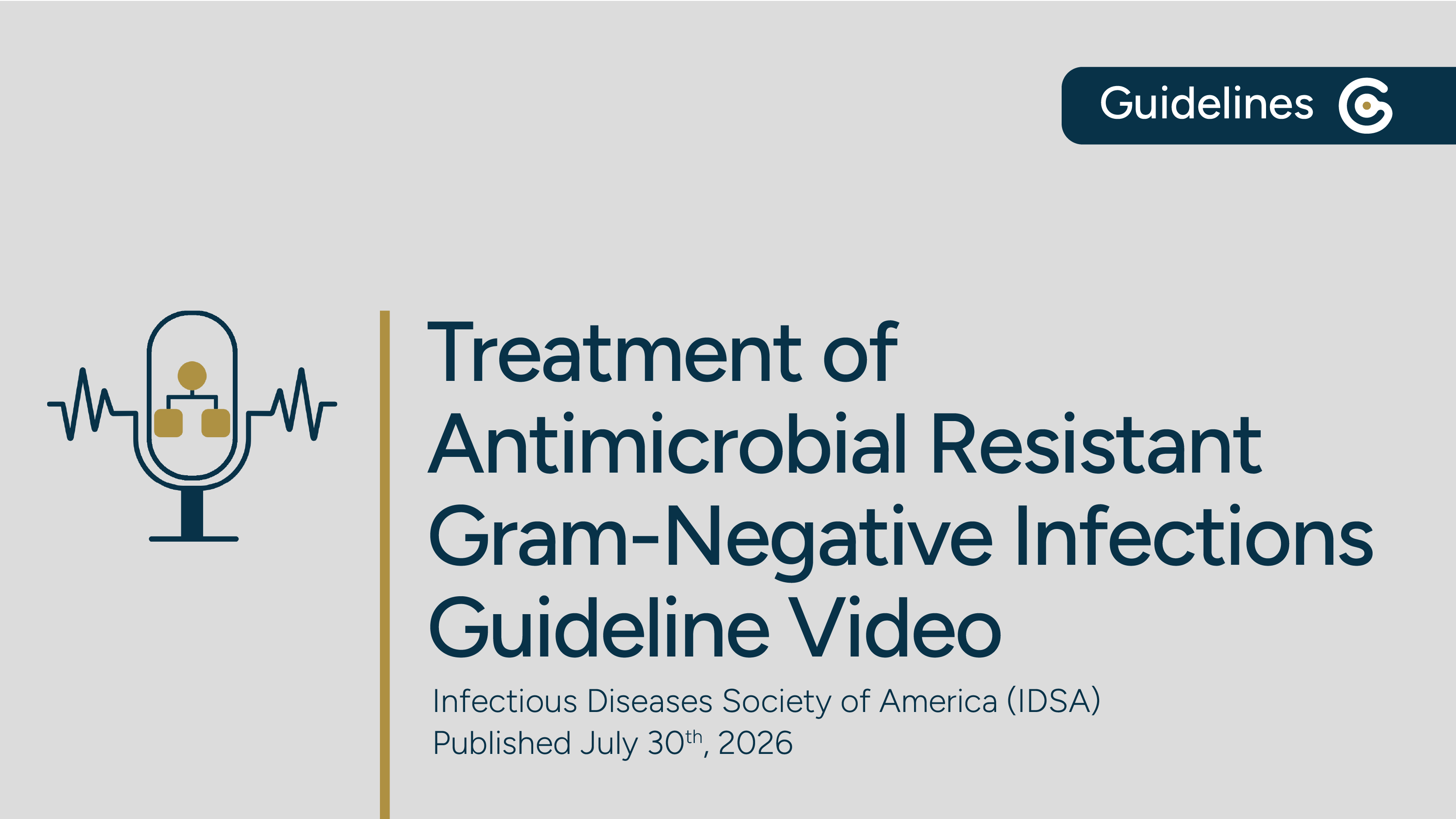 IDSA Treatment of Antimicrobial Resistant Gram-Negative Infections 2026 Guidance Document Update featured image