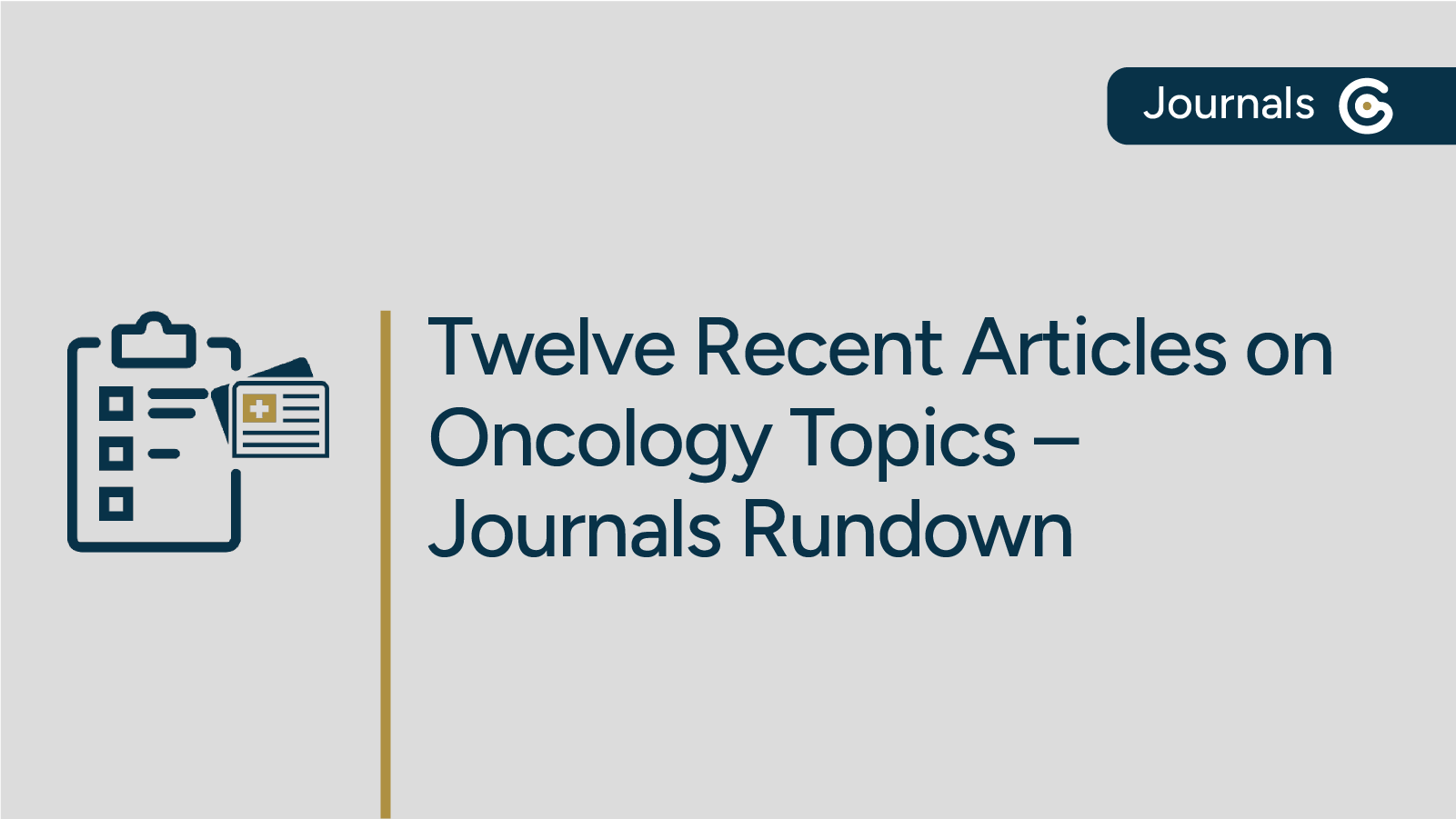 Oncology Journal Rundown 2026