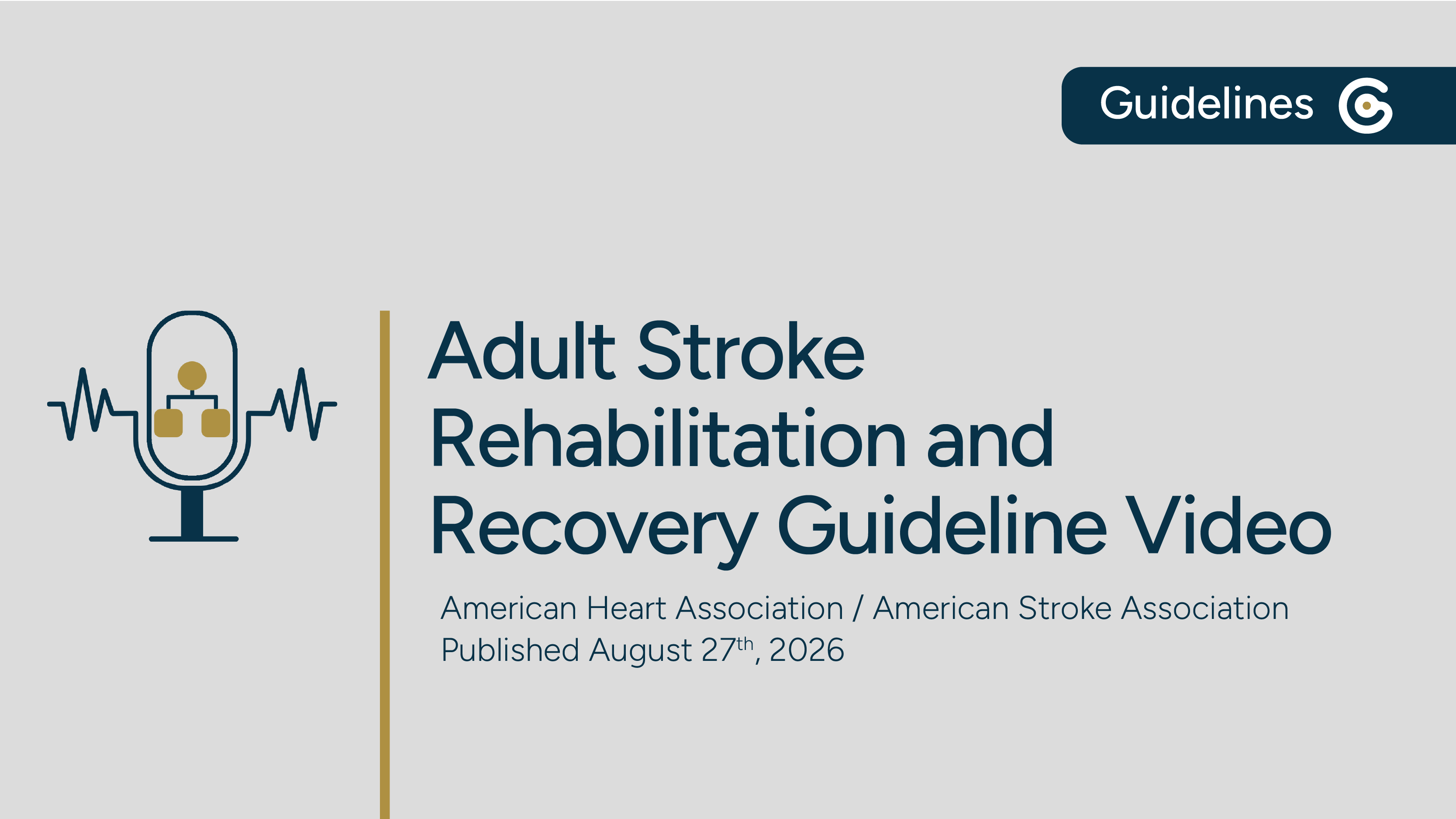 AHA/ASA Adult Stroke Rehabilitation and Recovery 2026 Guideline Update - Top Take Home Messages featured image