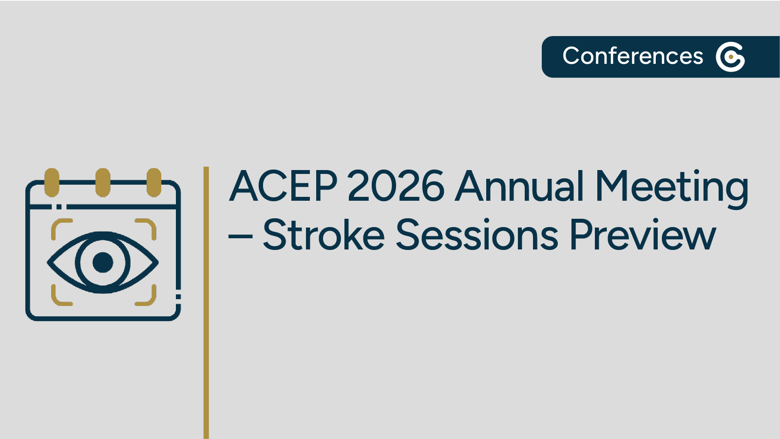 ACEP 2026 Preview Stroke Sessions