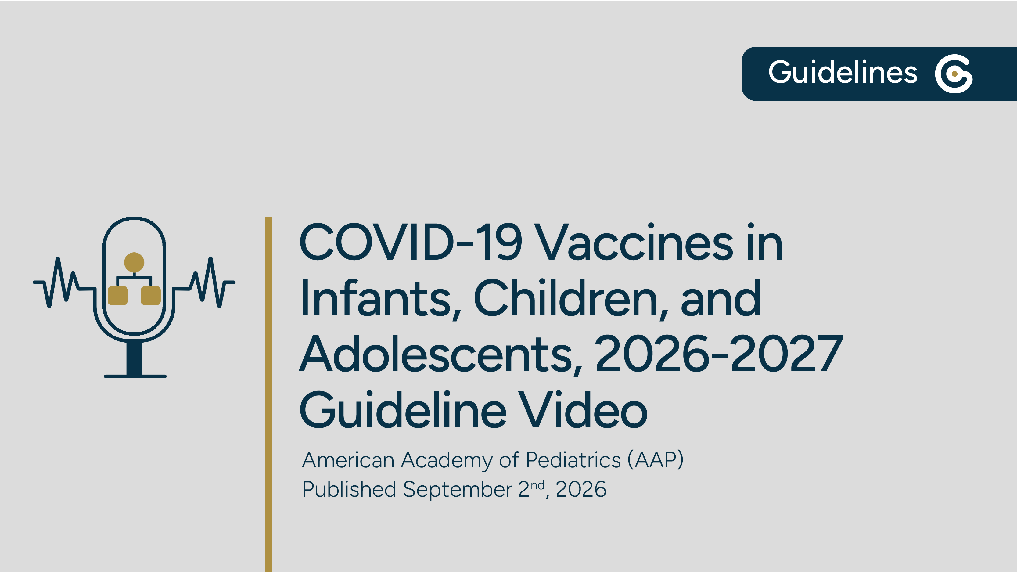 AAP COVID-19 Vaccines in Infants, Children, and Adolescents, 2026-2027 Policy Statement post image