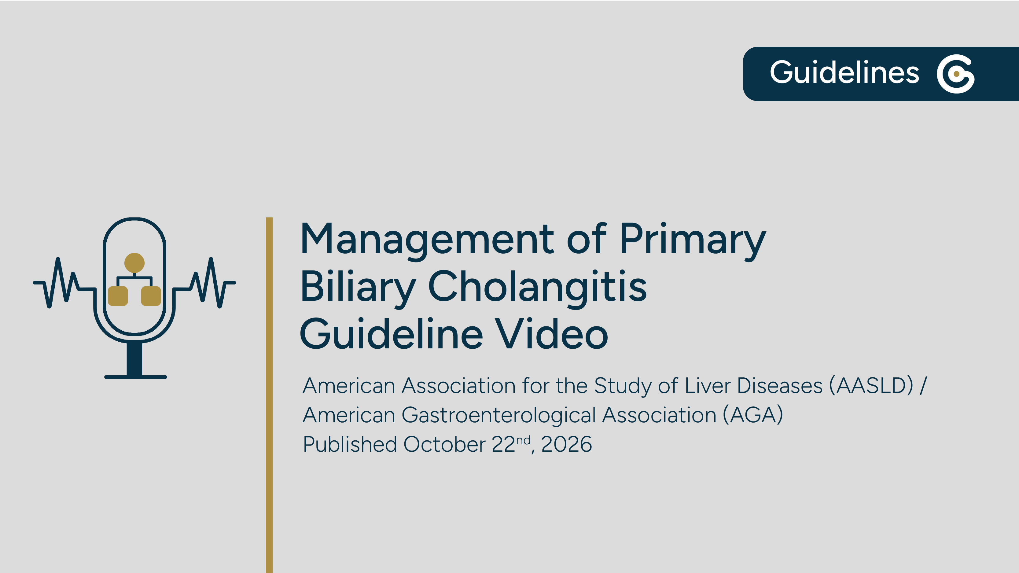 AASLD/AGA Management of Primary Biliary Cholangitis 2026 Guideline ...